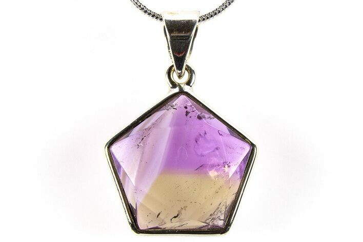 Polished Ametrine Pendant (Necklace) - Sterling Silver #278482